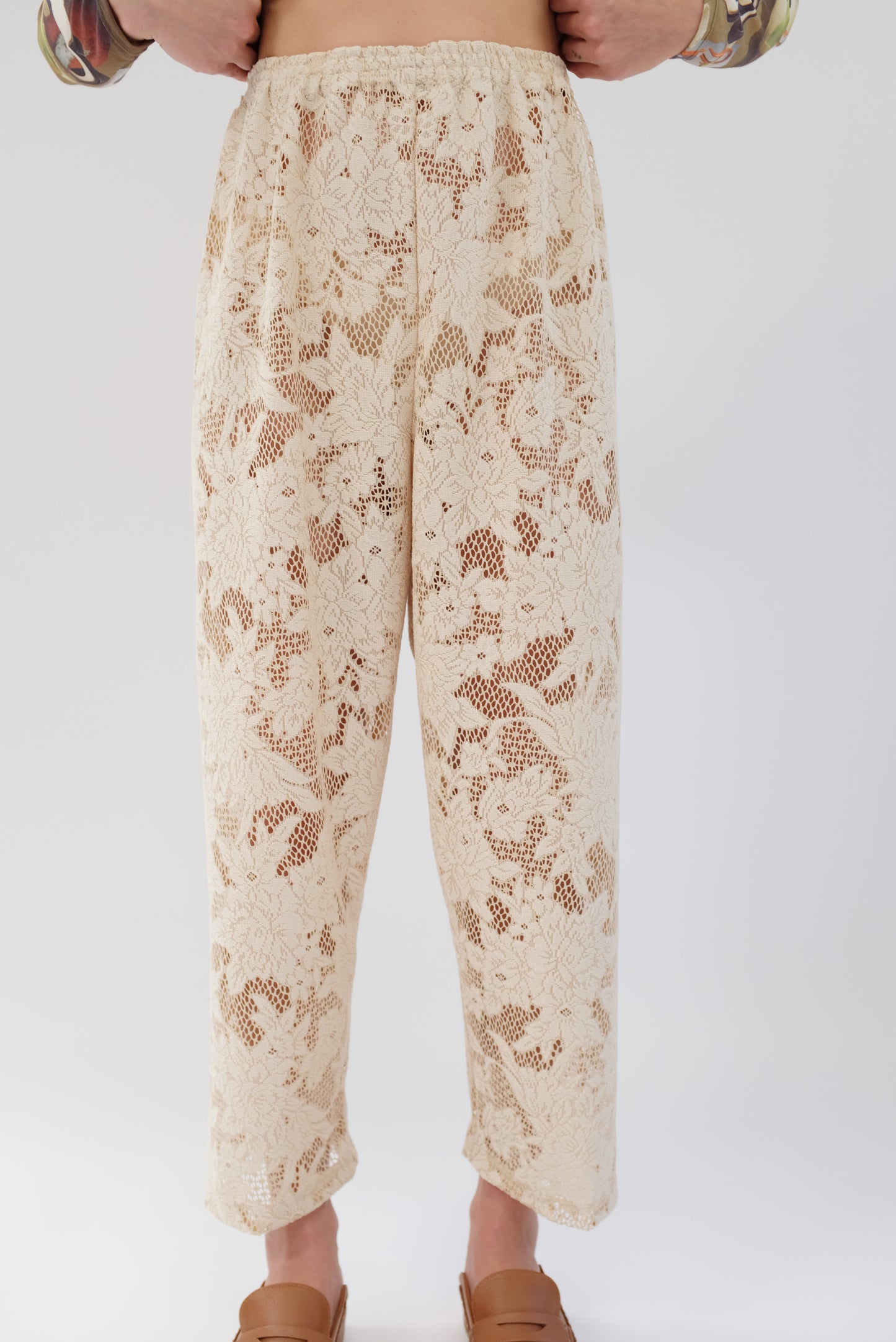 Beklina Lace Basic Pant Ivory