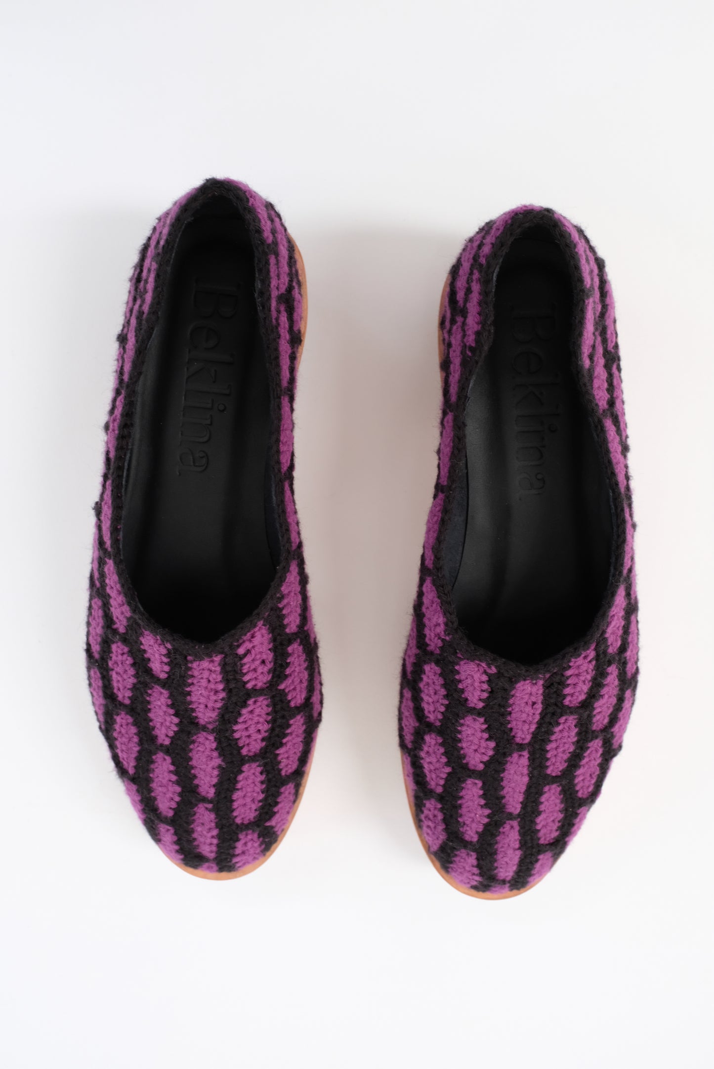 Beklina Aya Crochet Platform Black/Iris