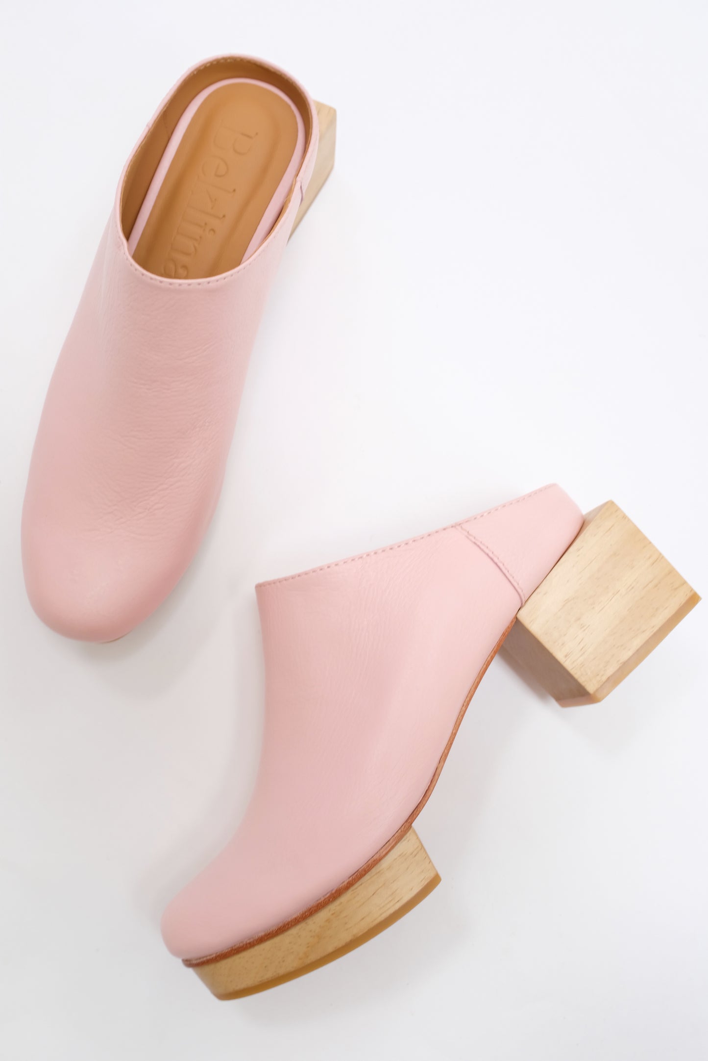 Beklina Matisse Platform Mules Pastel Pink