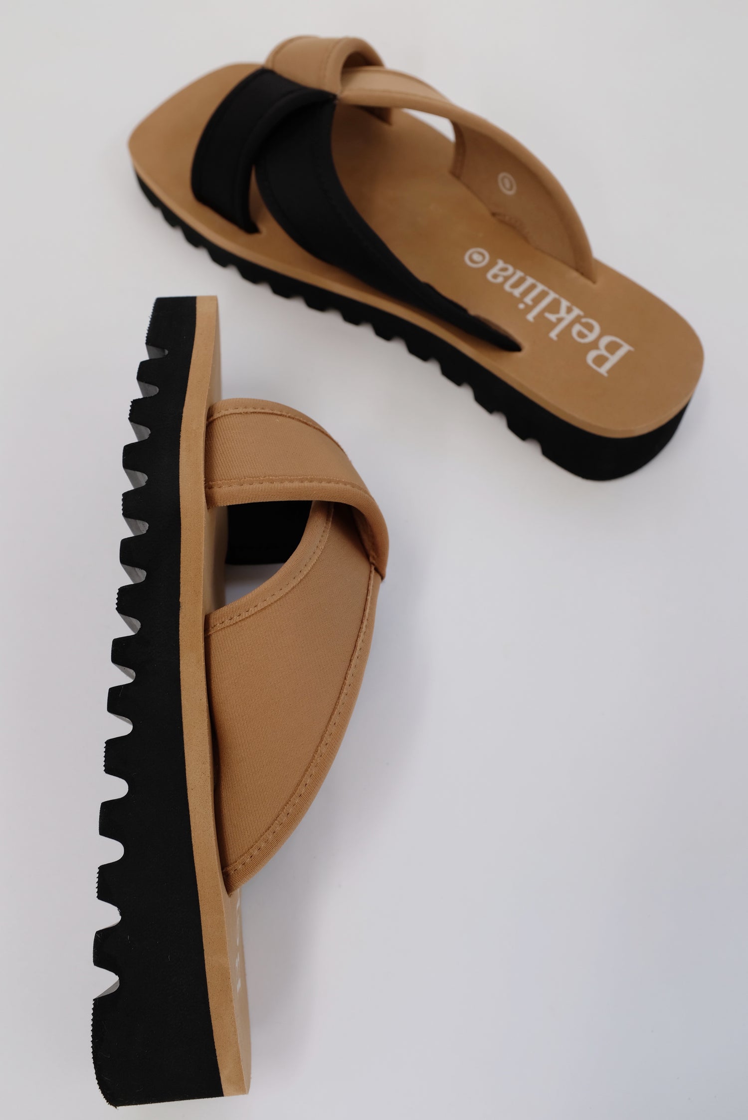 Beklina Water Sandal Slide Black/Sand