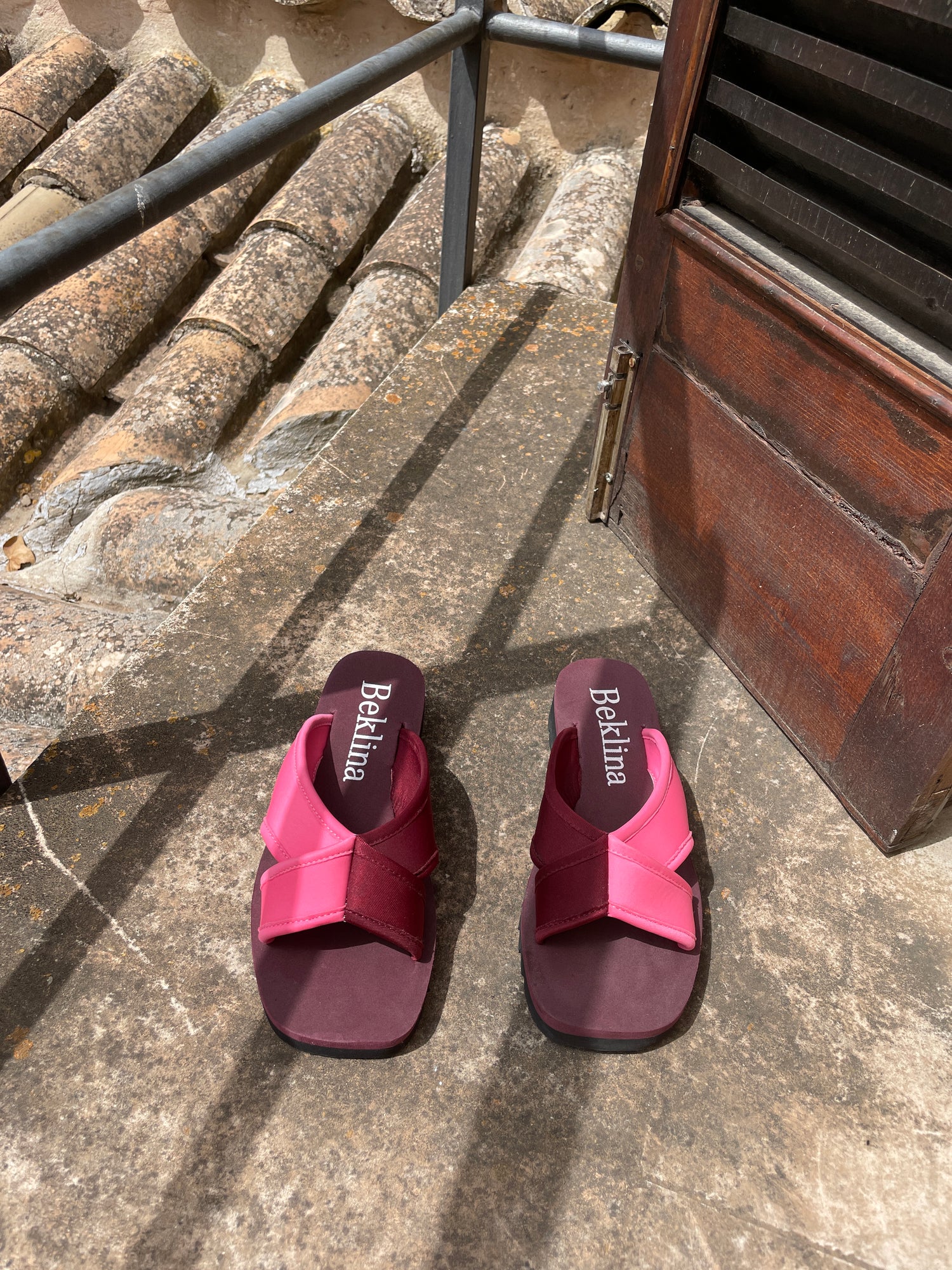 Beklina Water Sandal Slide Pink/Brick