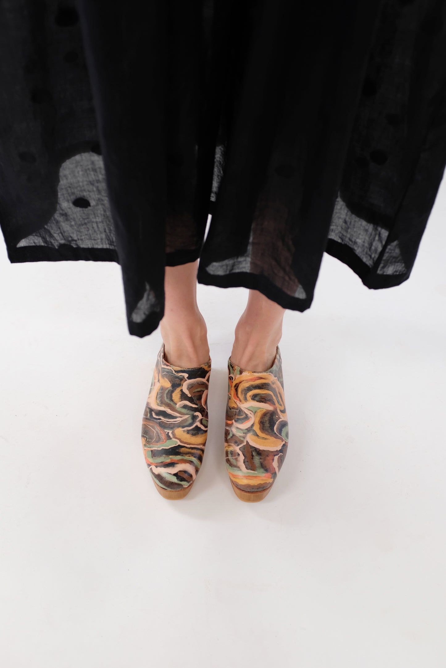 Beklina Matisse Platform Mules Fungi