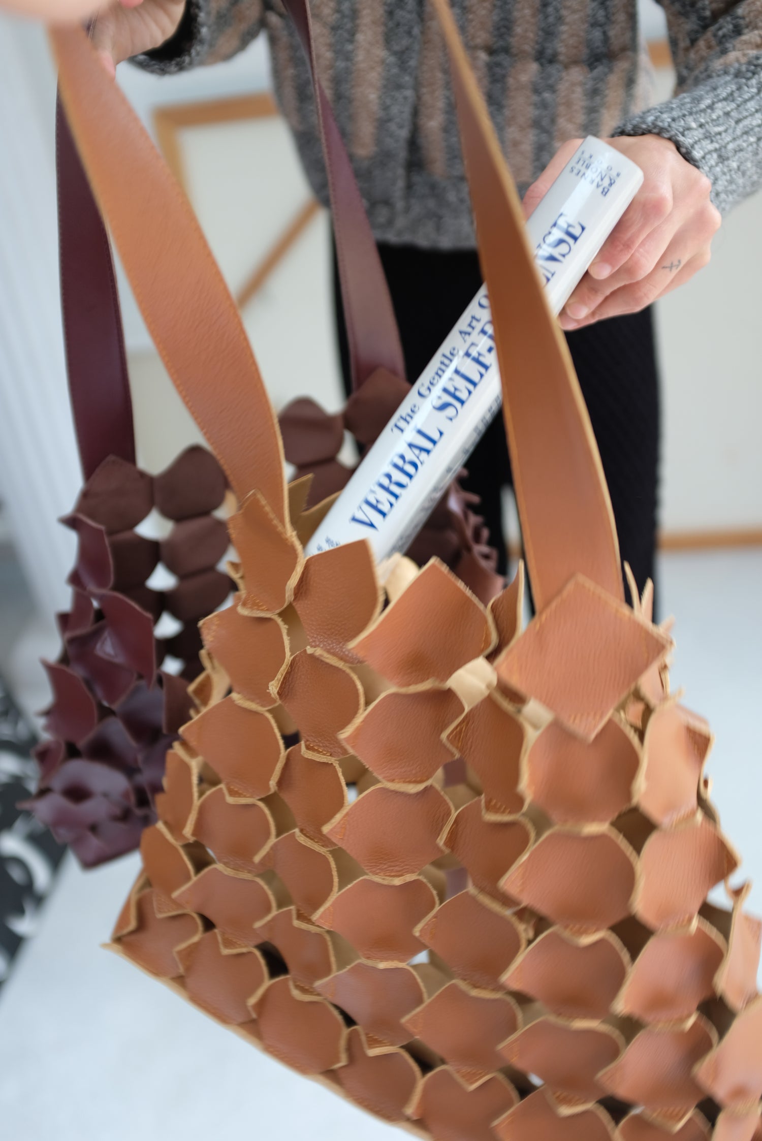 Beklina Haptic Tote Bag Cocoa