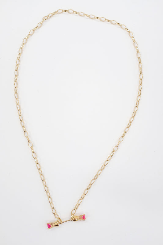 Beatriz Palacios Pierced Chain Chalcedonies Necklace