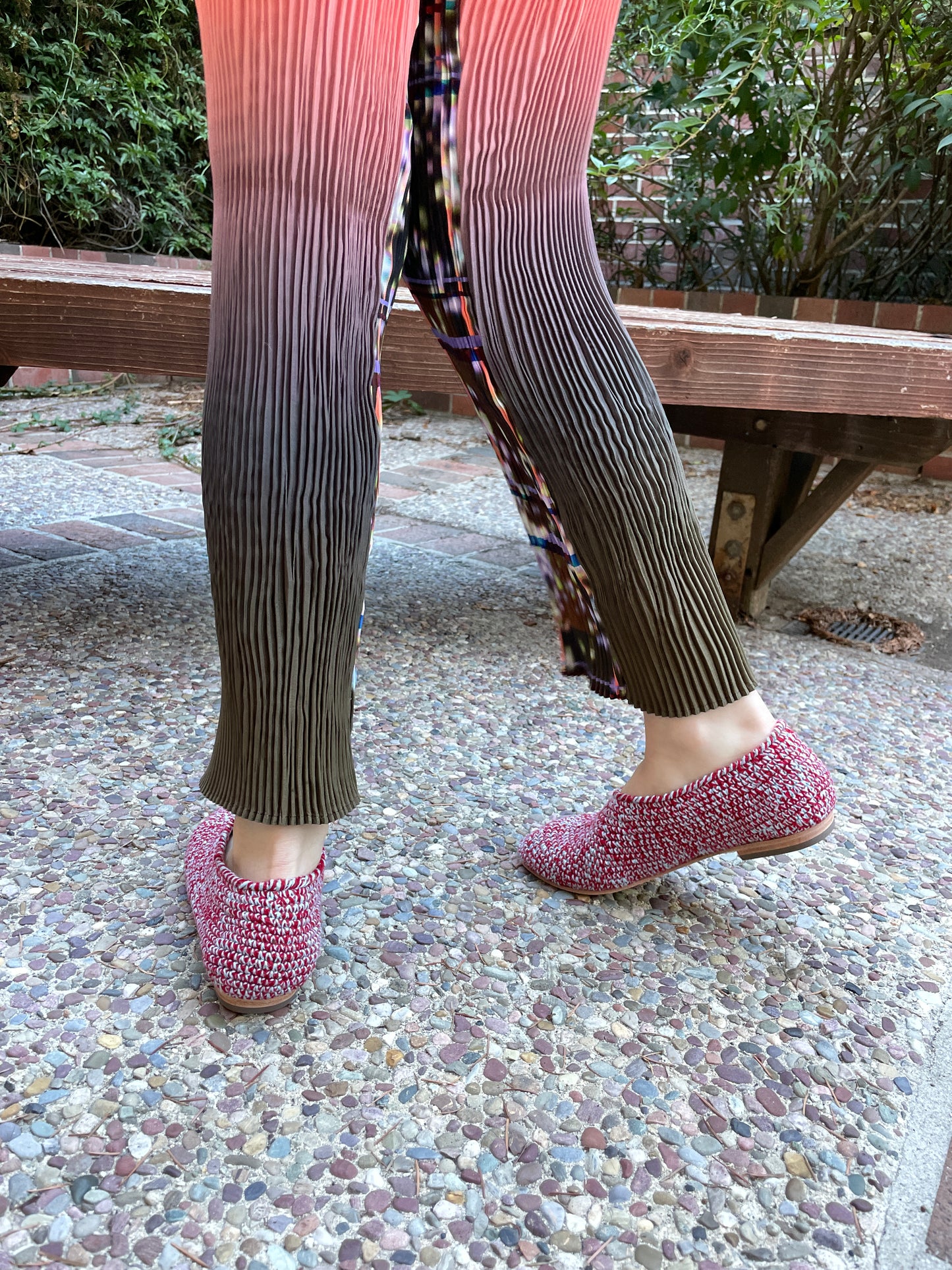 Beklina Crochet Ballet Flats Pallida/Umber