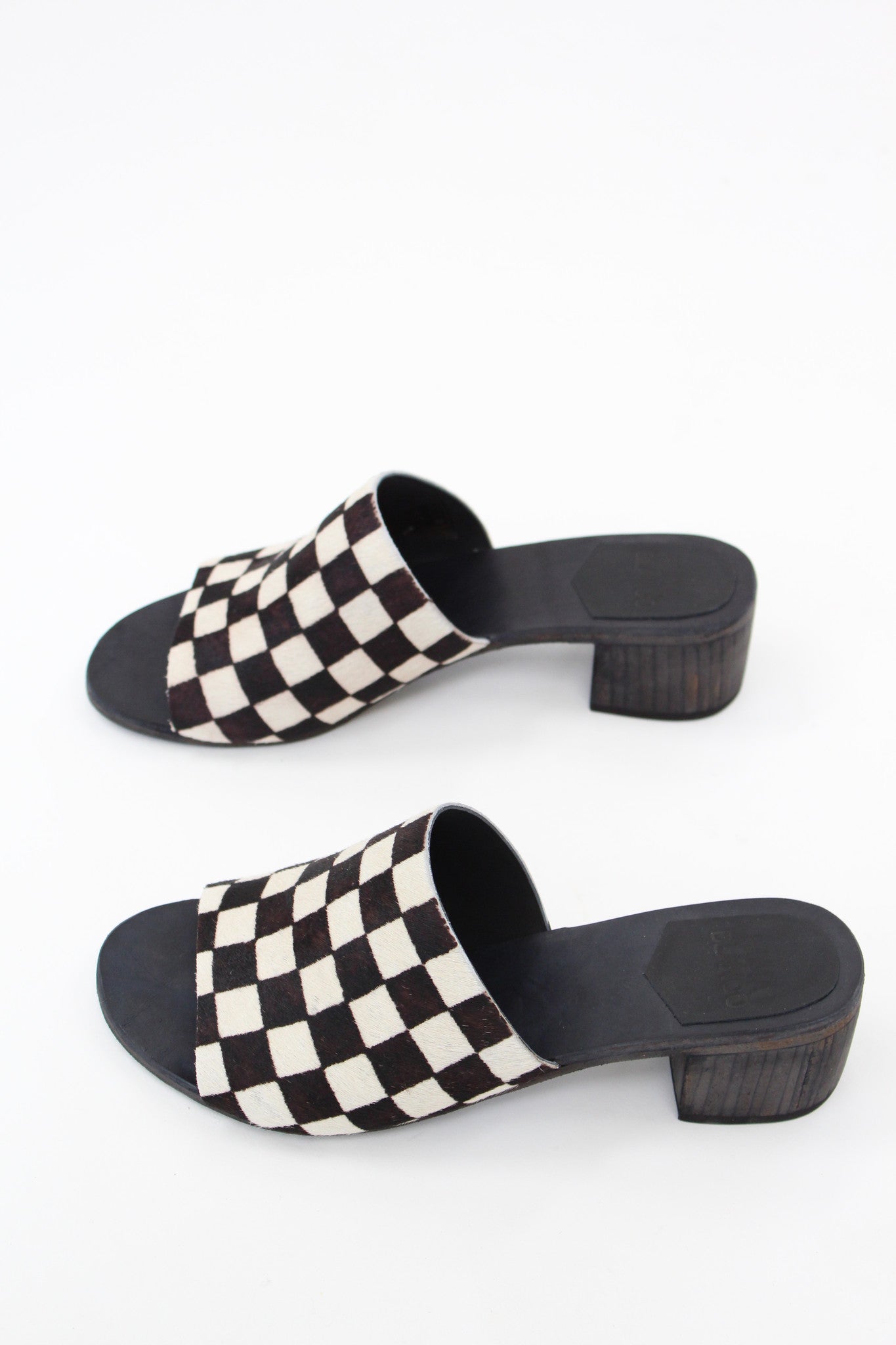 Carly Checkered Slides