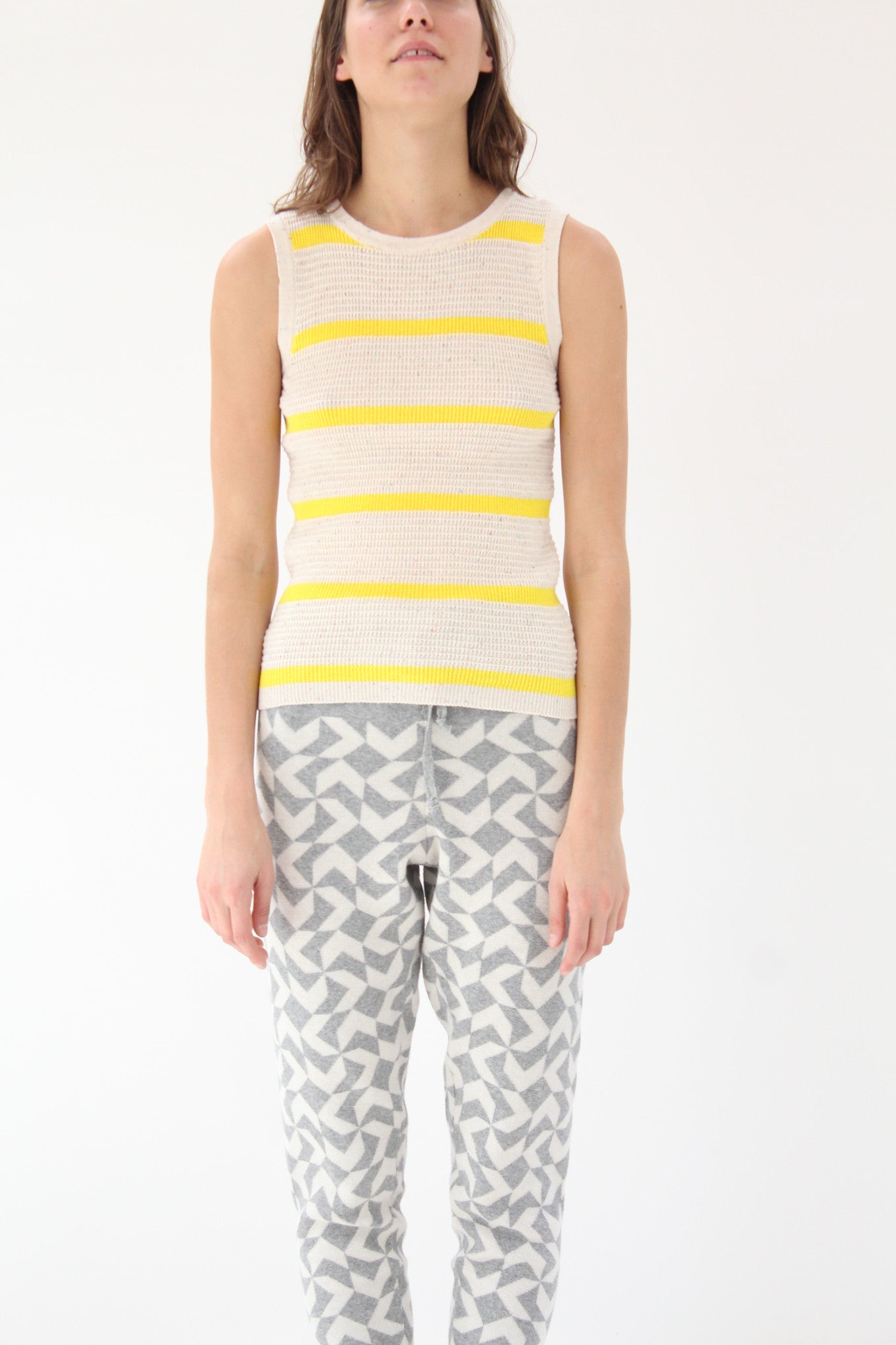 Micaela Greg Striped Wallfe Tank / Pre Worn