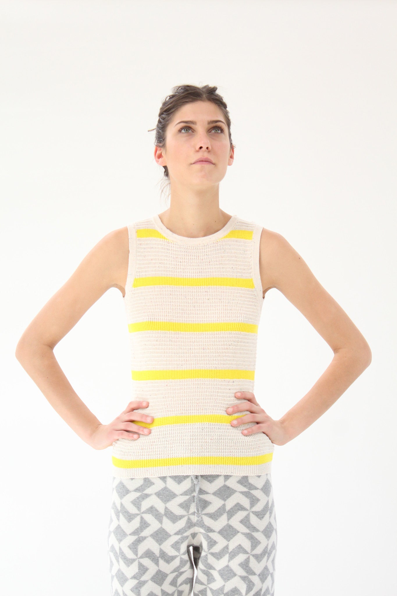 Micaela Greg Striped Wallfe Tank / Pre Worn