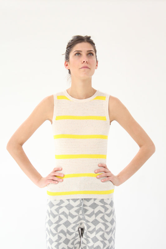Micaela Greg Striped Wallfe Tank / Pre Worn