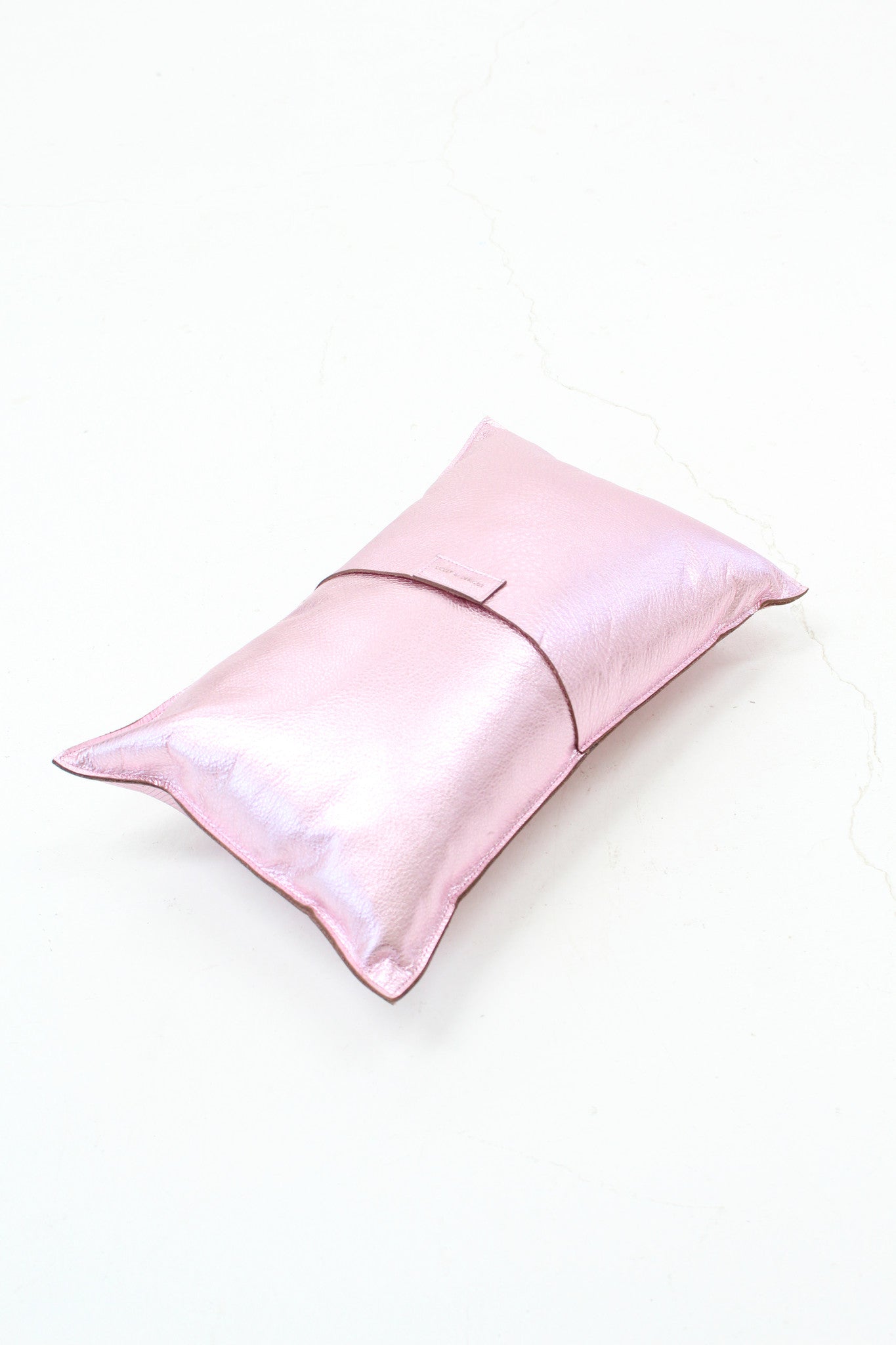 Beklina Metallic Pink Pillow Zig Zag
